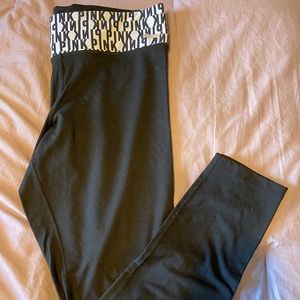 PINK Spandex Yoga Pants- Reversible